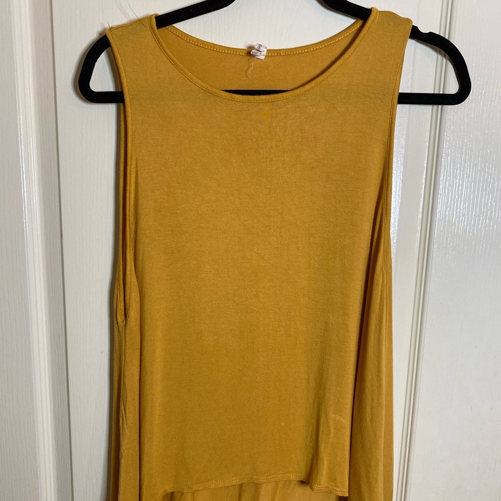Mustard Boutique High Low Tank